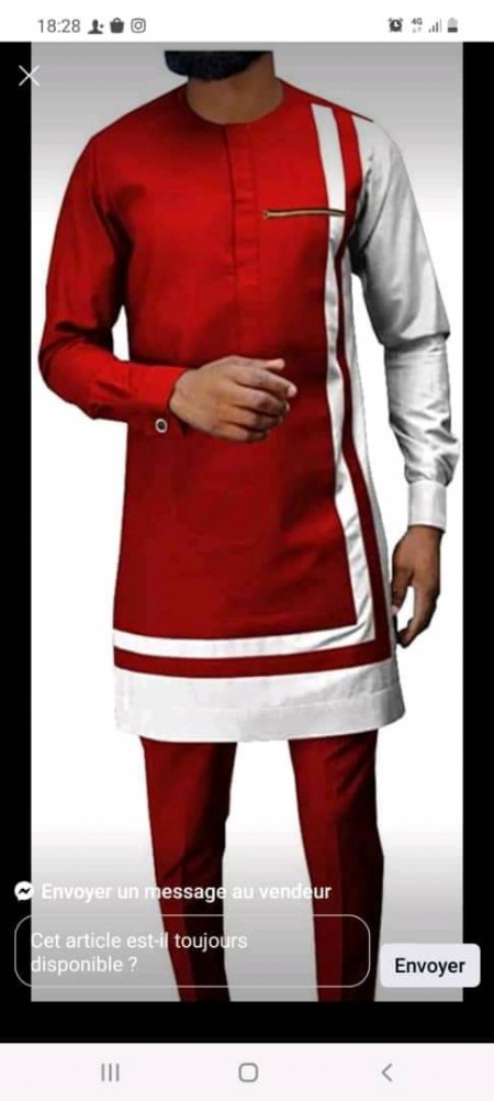 Tunique Pour Homme manches longues